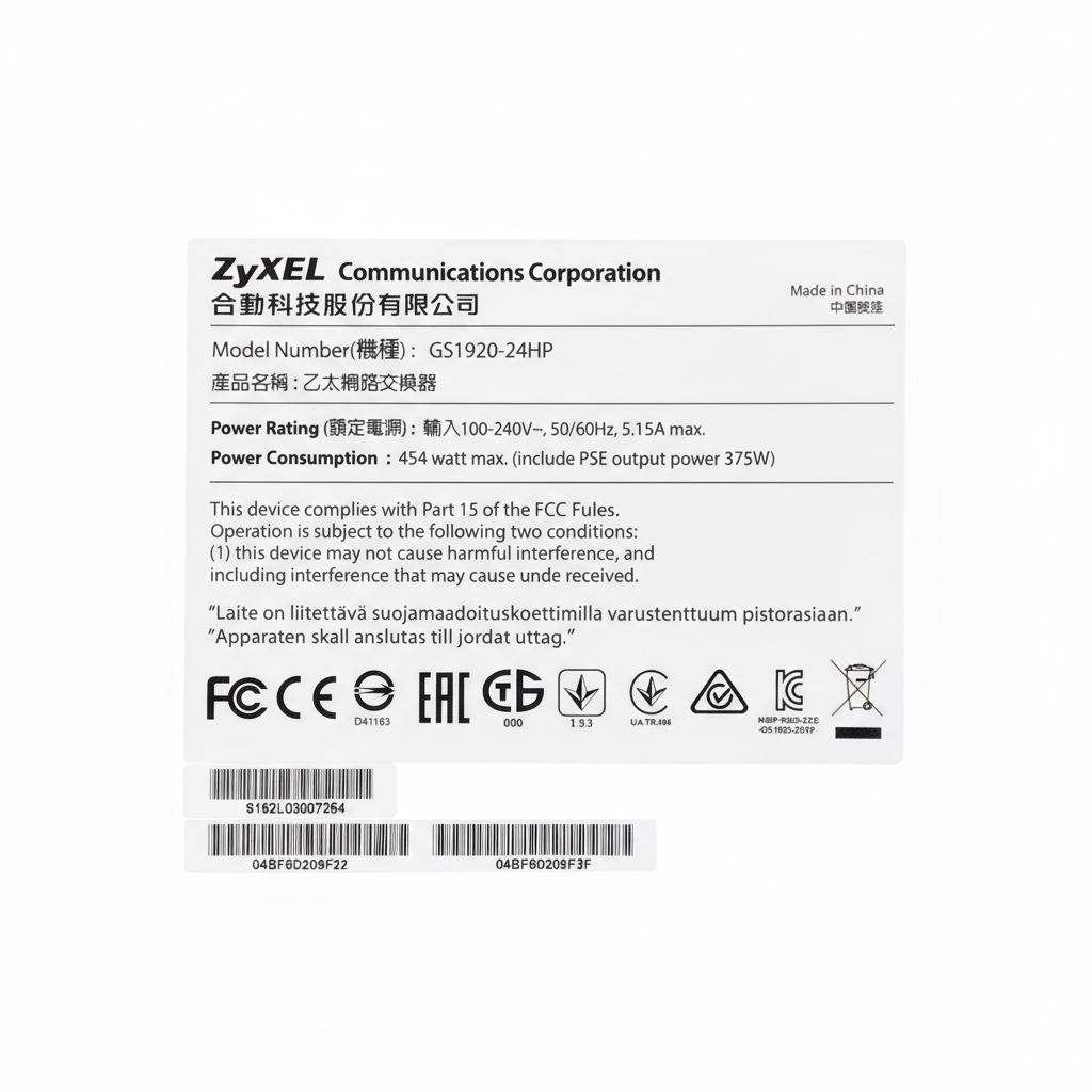 GS1920-24HP - ZyXEL - B&W ICT Solutions