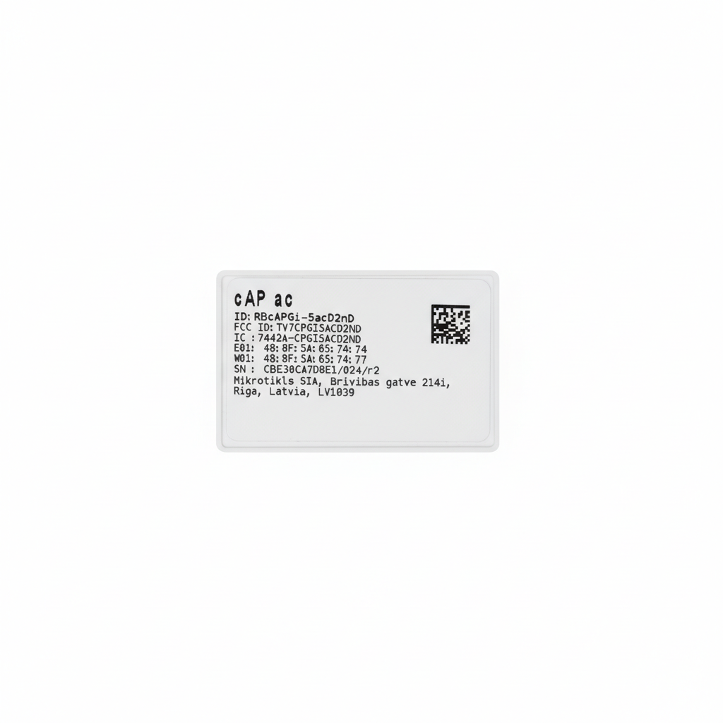 cAP ac - MikroTik - B&W ICT Solutions
