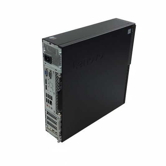 Der Lenovo ThinkCentre M900 ist ein zuverlässiger und kompakter Desktop-PC für den täglichen Einsatz. Er bietet solide Leistung für Büroanwendungen und Multimedia. Dieses Gerät wurde professionell aufbereitet und ist bereit für den sofortigen Gebrauch.