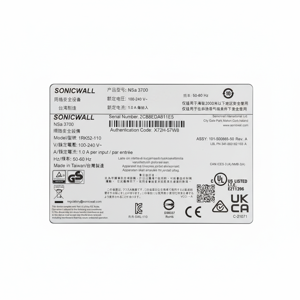 SonicWall NSa 3700 - B&W ICT Solutions