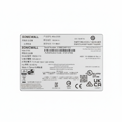 SonicWall NSa 3700 - B&W ICT Solutions