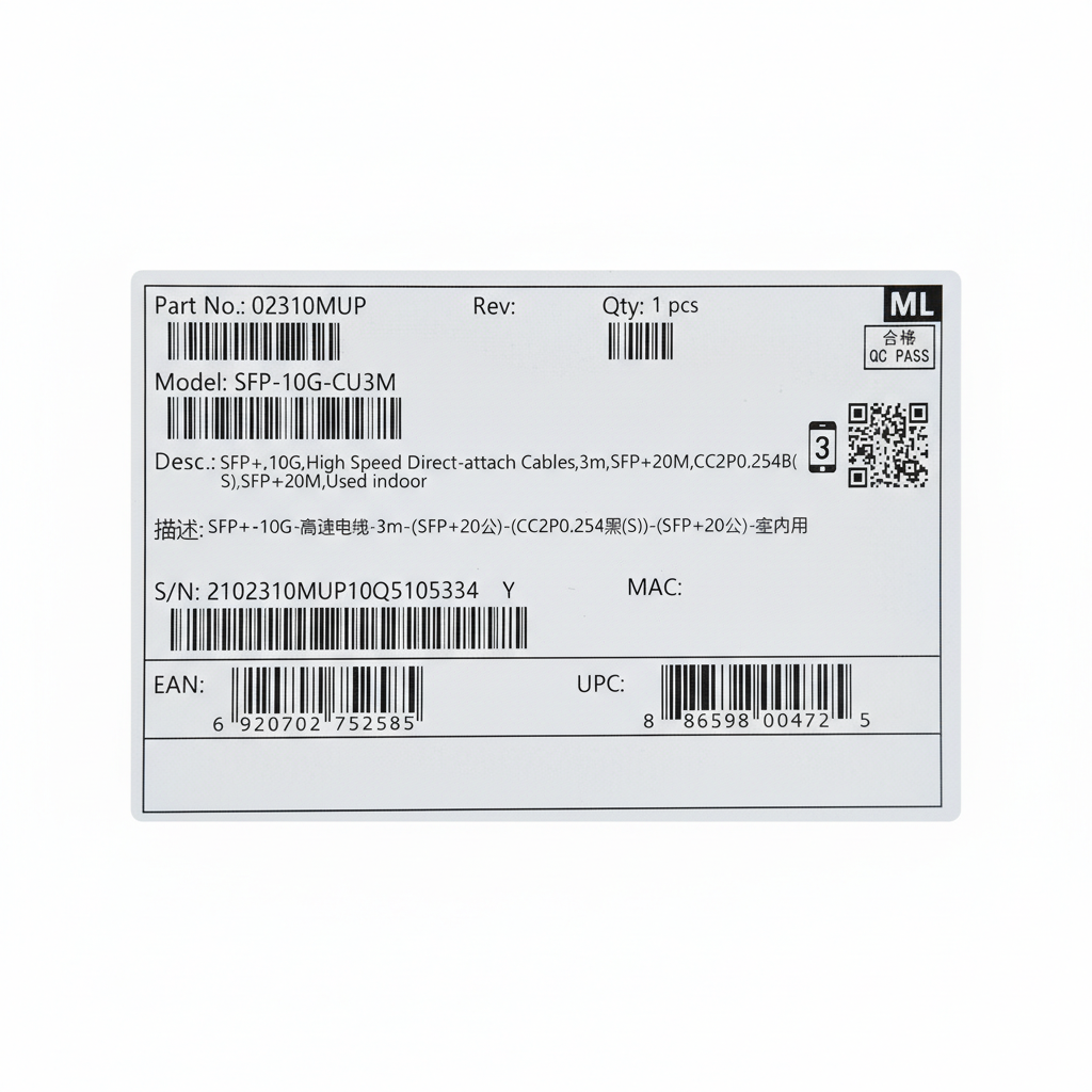SFP-10G-CU3M Huawei - B&W ICT Solutions