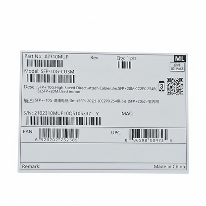 SFP-10G-CU3M Huawei - B&W ICT Solutions
