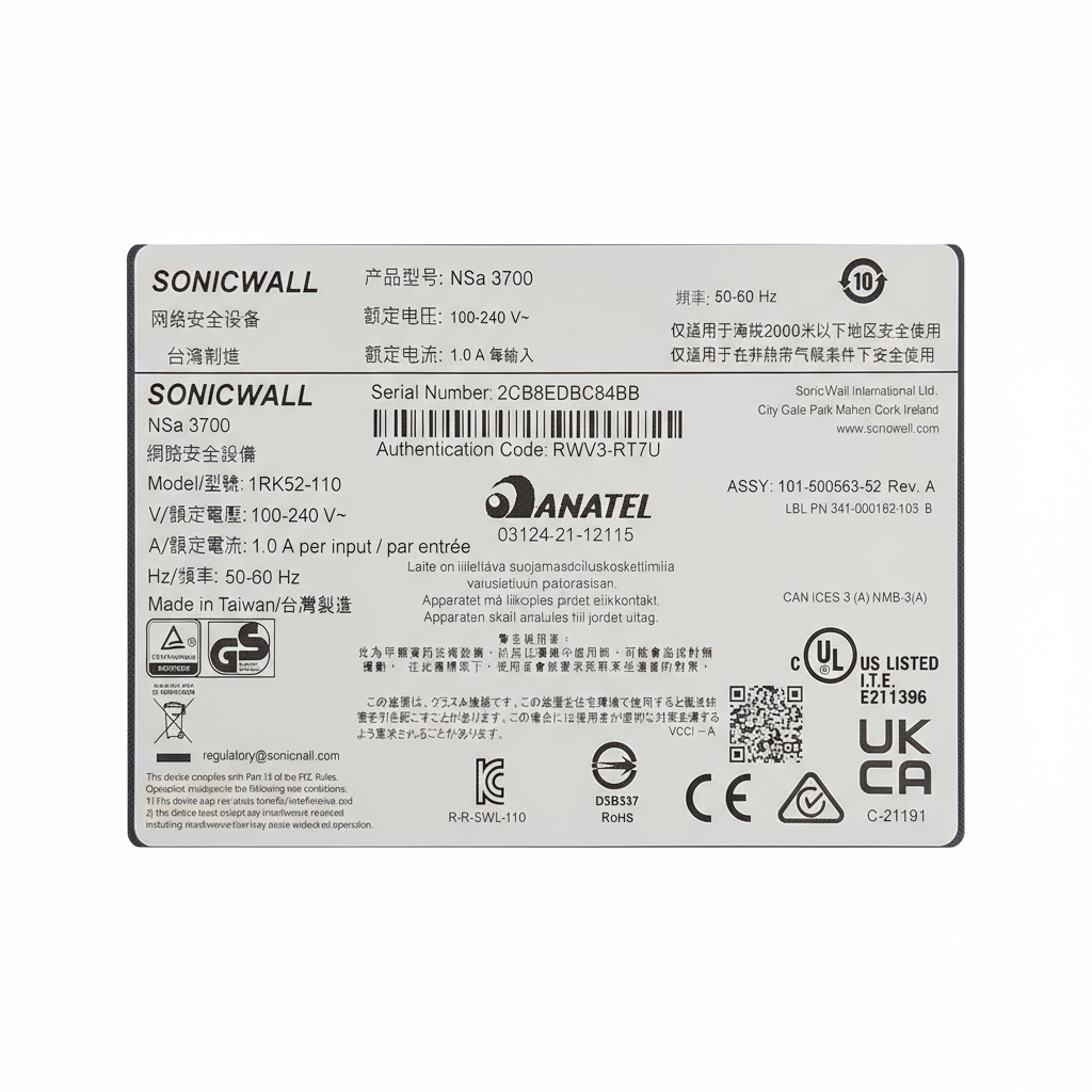 NSa 3700 - SonicWall - B&W ICT Solutions