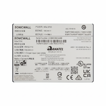 NSa 3700 - SonicWall - B&W ICT Solutions